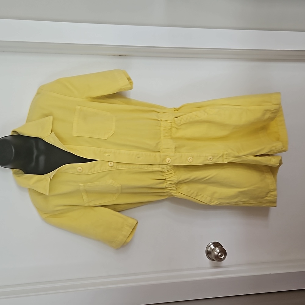 MOTHER YELLOW DENIM ROMPER